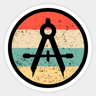 Architect Engineer Compass Sticker